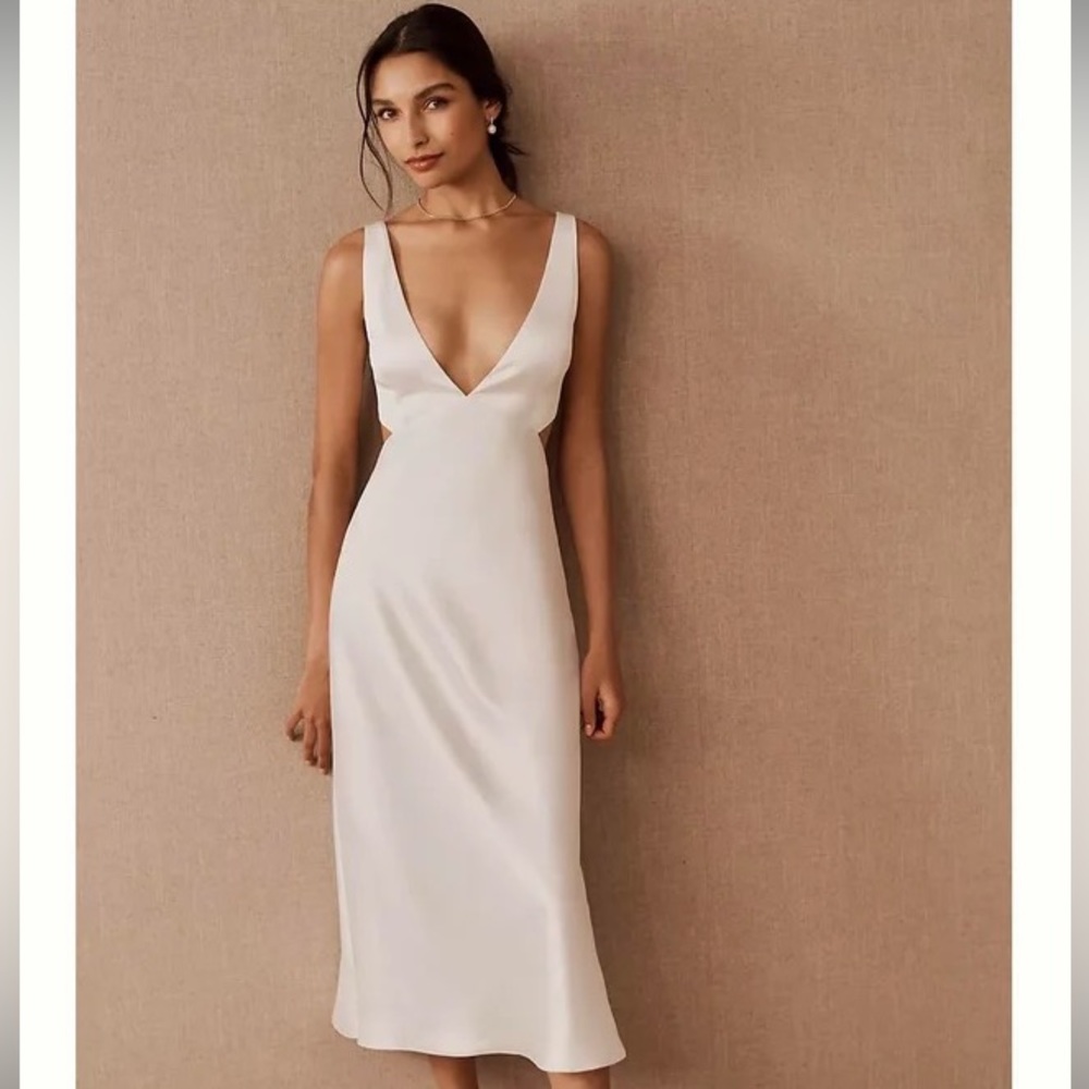 Sachin & Babi BHLDN Sierra Satin Midi Dress